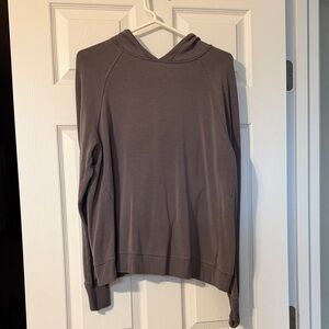 Athleta Charcoal Fleece Hoodie